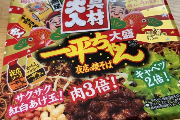 明星 一平ちゃん夜店の焼そば 大盛 具材大入 写真1
