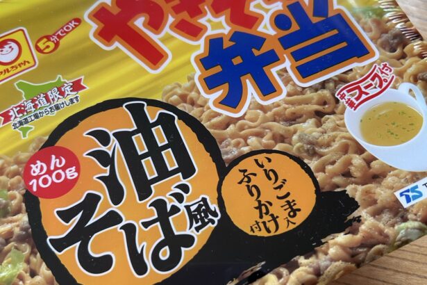 やきそば弁当 油そば風 写真1