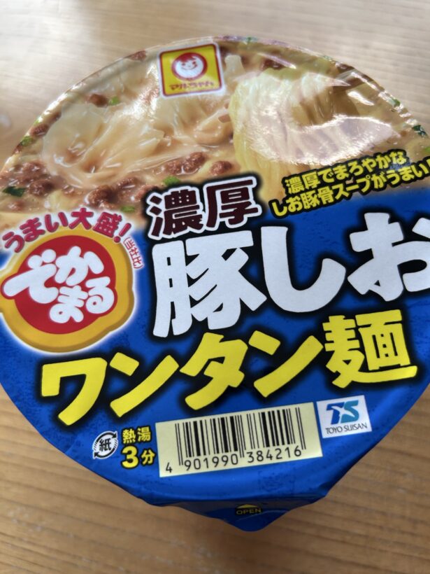 でかまる 濃厚豚しおワンタン麺 写真1