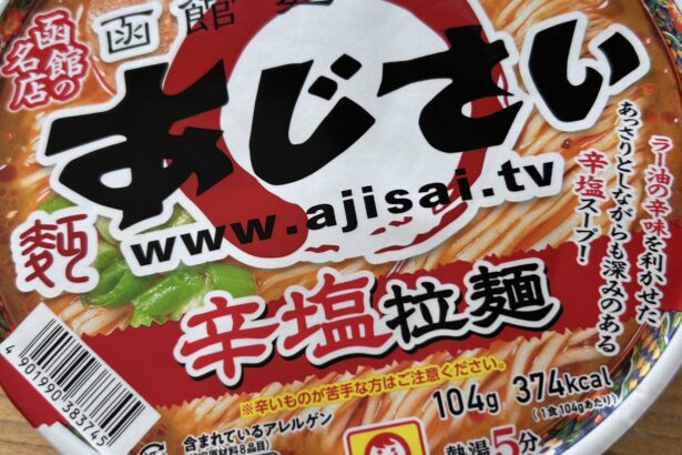 函館麺厨房あじさい 辛塩拉麺 写真1